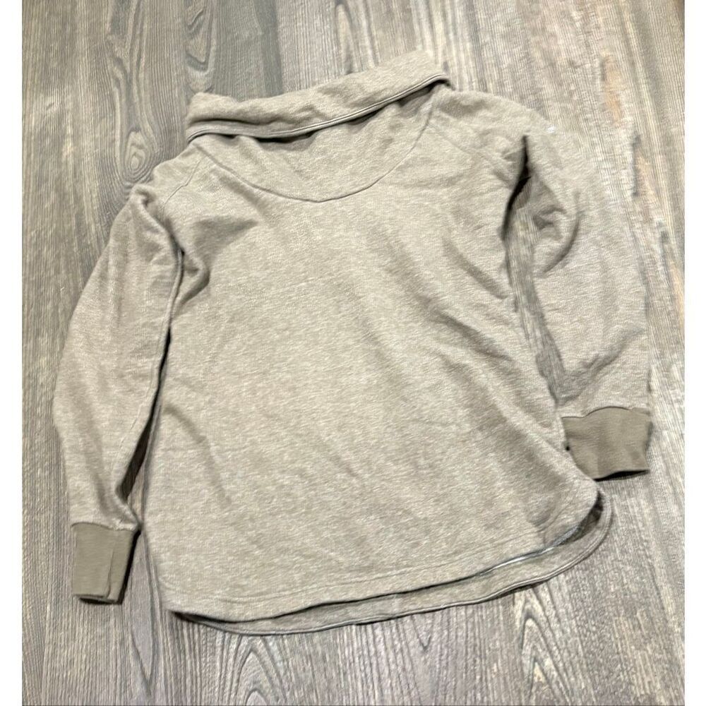 Columbia Womens Funnel Neck Sweater Long Sleeve Outdoors Pullover Green Size S